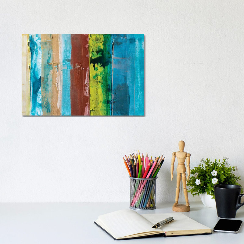 The Rain In The Lane by Kent Youngstrom - Wrapped Canvas Painting, 20.32 cm H x 30.48 cm W