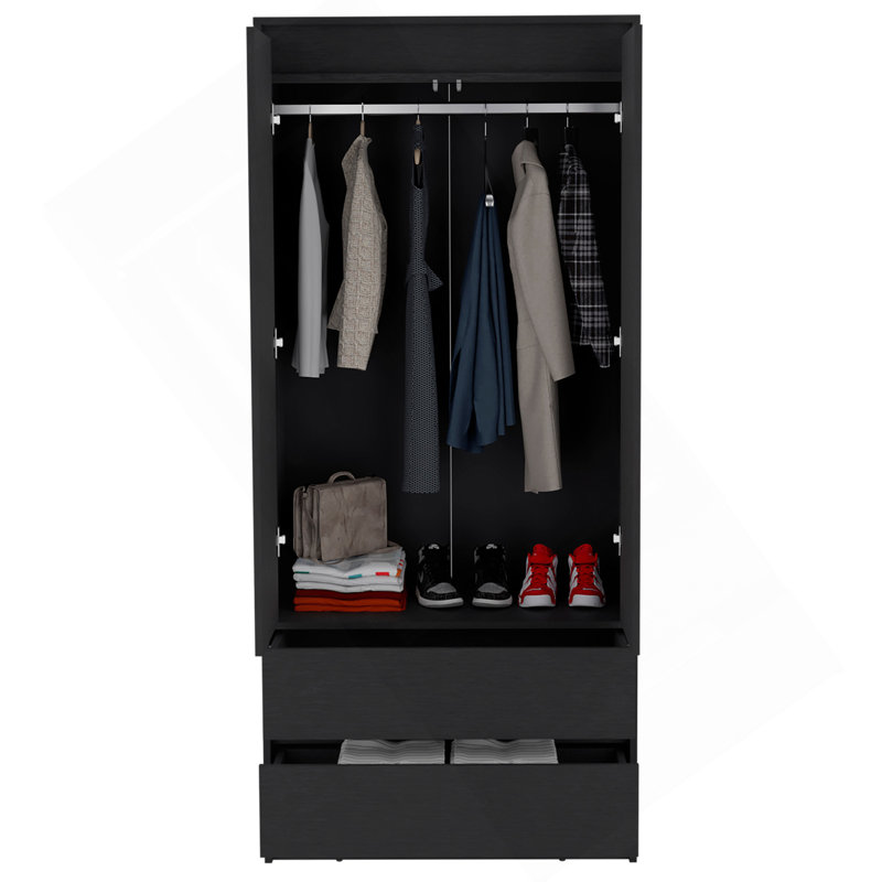 Armoire ferme, chambre à coucher, noir, Noir