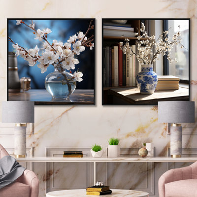 A Simple Bluebonnet - Ensemble de 2 collages carrés assortis