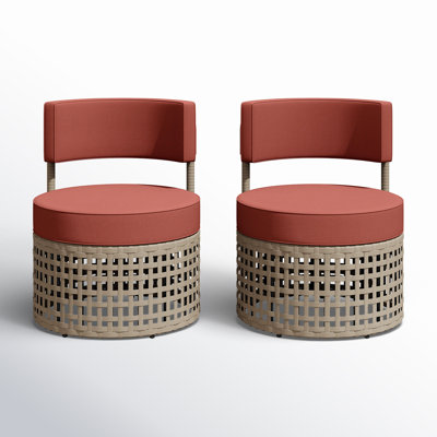 Cateline Outdoor Armless Lounge Chair