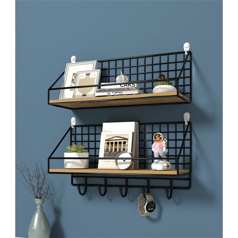 Velarie Metal Floating Shelf, 5.91" H x 13.78" W x 4.72" D