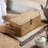 Rectangular Natural Straw Storage Basket with Lid-1275058536