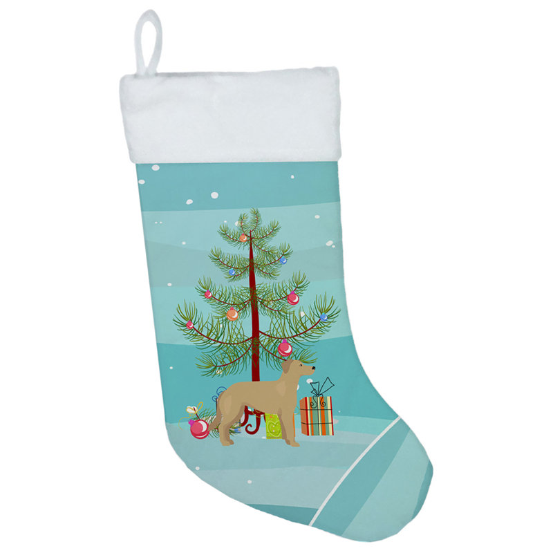 Chaussette de noël joyeux de noël, Sheprador allemand brun