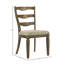 Chaise d'appoint avec dossier échelle (ensemble de 2)