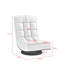 Fauteuil inclinable en lin / chaise sur pied, beige-1037188646