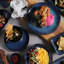 Assiette plate en grès céramique de 10,8 po Denim - Va au micro-ondes, au four et au lave-vaisselle, par Porto Brasil