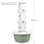 Ensemble de système de culture vertical hydroponique, ensembles de système de jardinage intérieur et extérieur, tour de culture hydroponique de fines herbes et fruits, 5 couches (20 gousses)