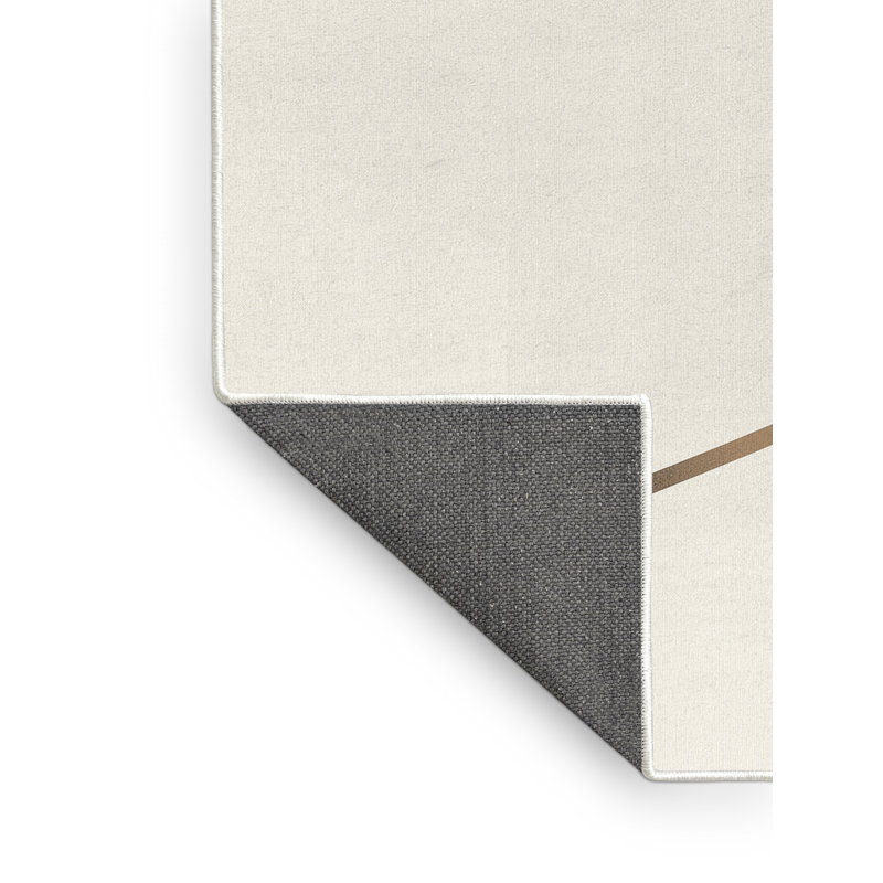Tapis beige moelleux doux en corde Ellinger, 7 x 9