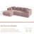 111‘’W Oversized Sectional Sofa Channel Tufted L-Shaped Compression Couch-188268247