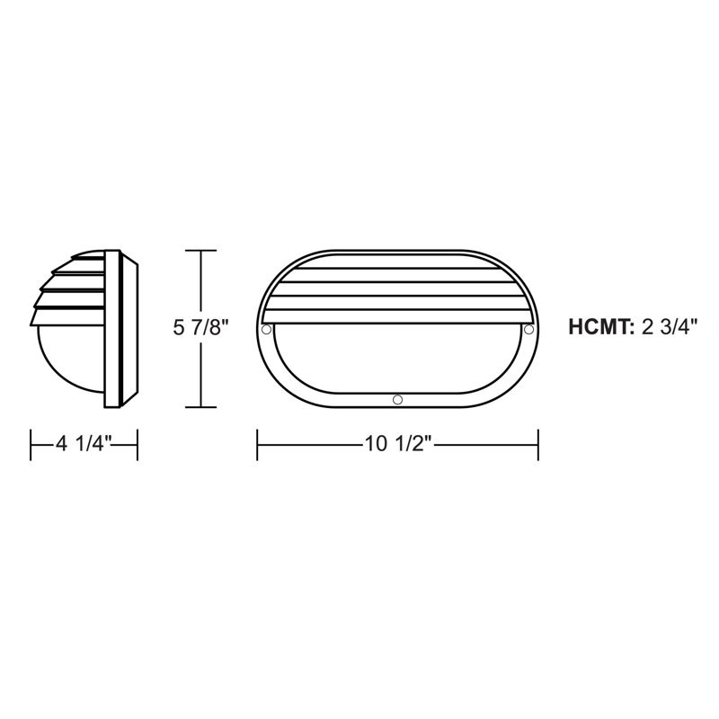 Solus Nautical Eyelid LED Wall Mount Light, 4000K, White