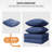 8-Piece Outdoor Patio Cushion Set, Replacement Outdoor Seat & Back Cushions for Patio Furniture, 4 Seat Cushions & 4 Back Cushions with Zipper Covers.-1406907110