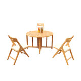 Surfliner Outdoor 4 - Piece Teak Dining Set