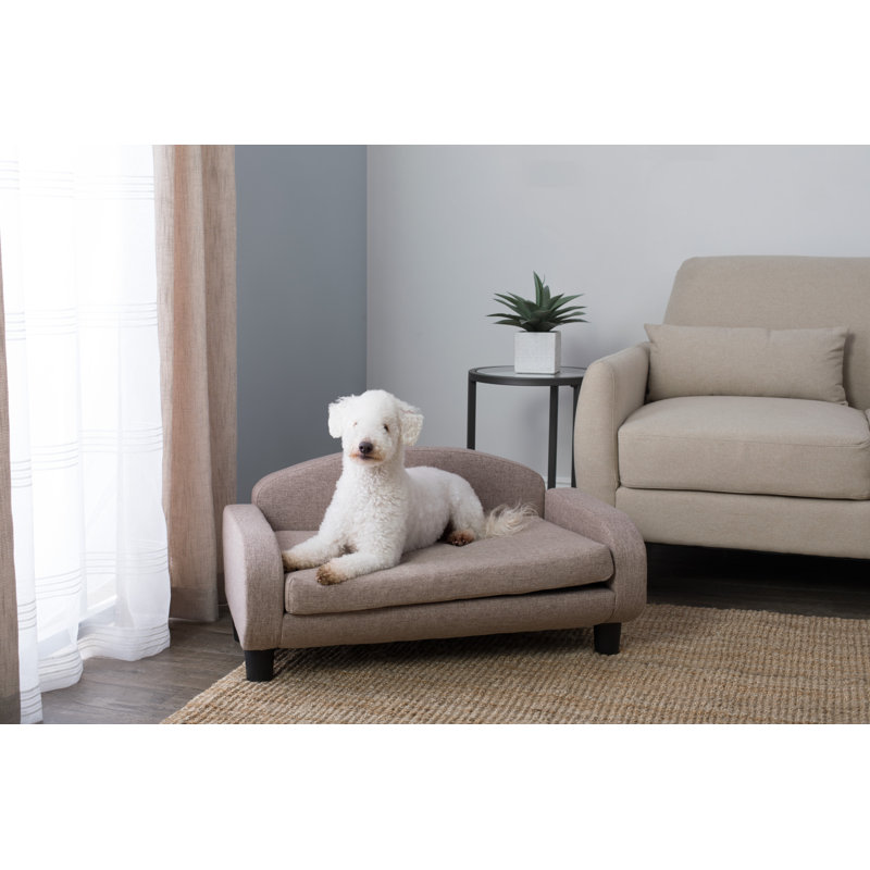 Canapé pour chien Hymel, Sable (brun), Petit (l 31,5 po x P 19,5 po x H 15,5 po)
