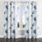 Coastal Room Darkening Curtains - Abstract Beach Shellfish Grommet Curtain - 1 Panel-987511460-987511461