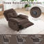 Chaise berçante compacte pivotante avec inclinable multi-positions