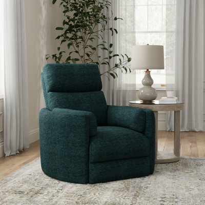 Bre 40" W Polyester Upholstered Swivel Recliner