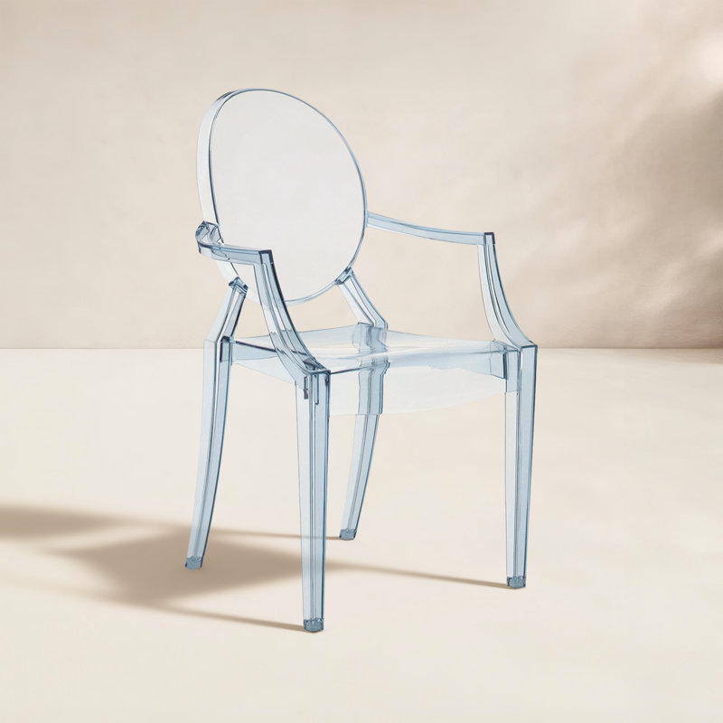 Ghost Outdoor Dining Armchair, Sky Blue