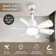 Socket Fan Light Ceiling Fans With Lights And Remote, Dimmable Led Ceiling Fan With Lights, 3 Colors 3000k-6500k