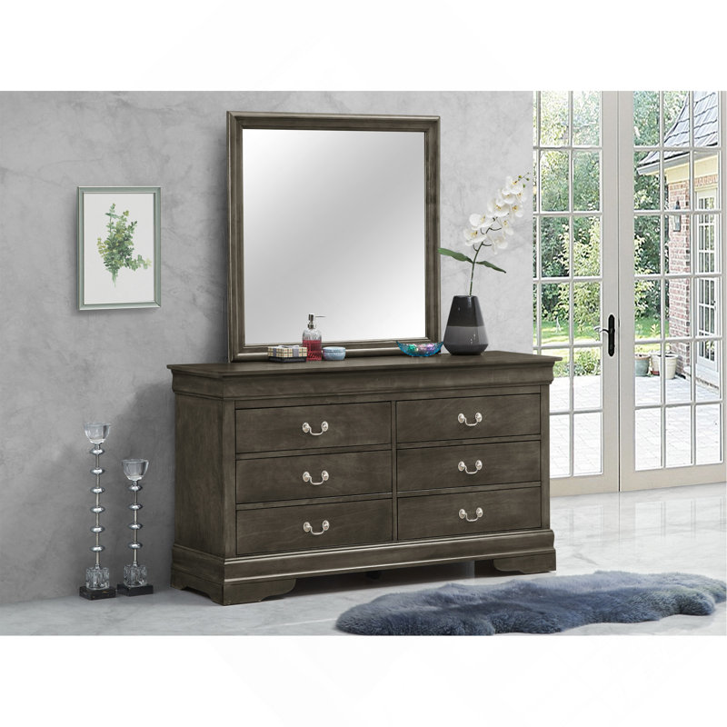 Commode Louisphillipe G02105-D, gris, Gray