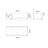 66.9" Freestanding Solid Surface Rectangular Soaking Bathtub For Bathroom