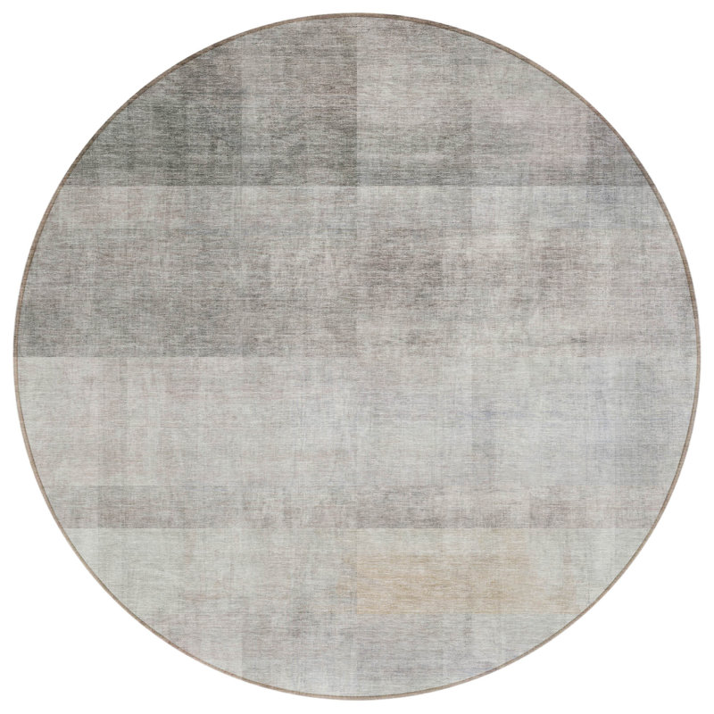 Tapis d'intérieur rond antidérapant 8 'Taupe