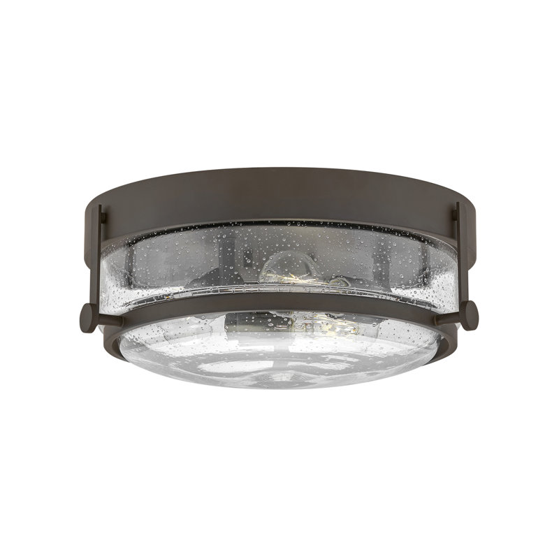 Harper 3-Light Flush Mount Retro Ceiling Light, Oil Rubbed Bronze