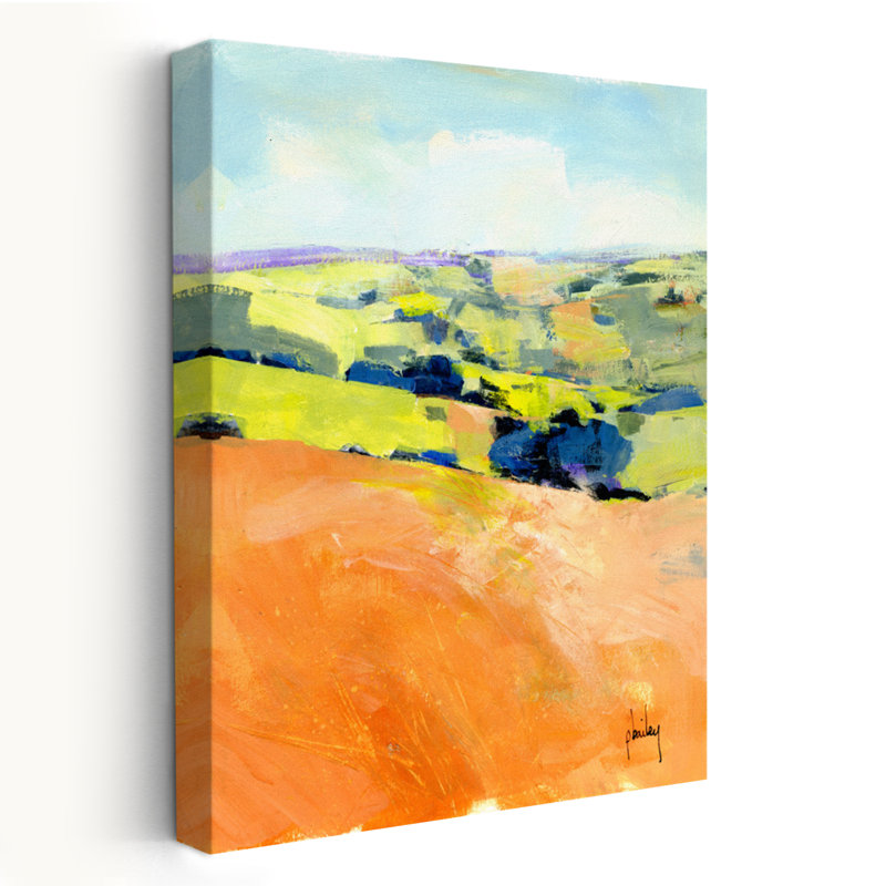 Downland One - Art contemporain de paysages, H 24 po x l 16 po