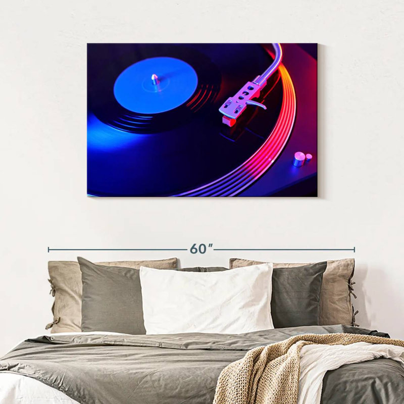 Abarca Turntable Party Record, 30" H x 45" W