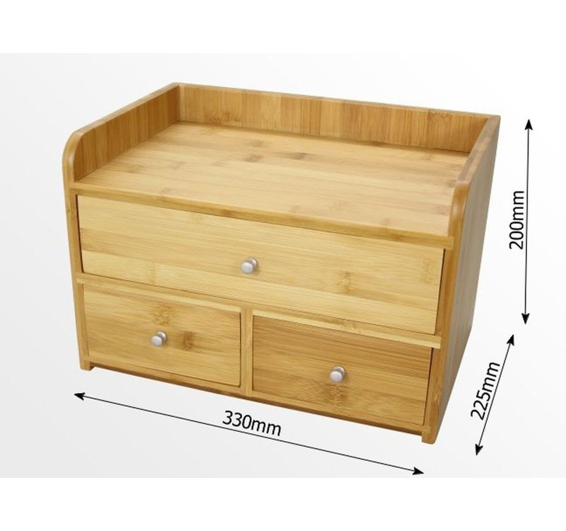 Deese Wood Desk Organiser