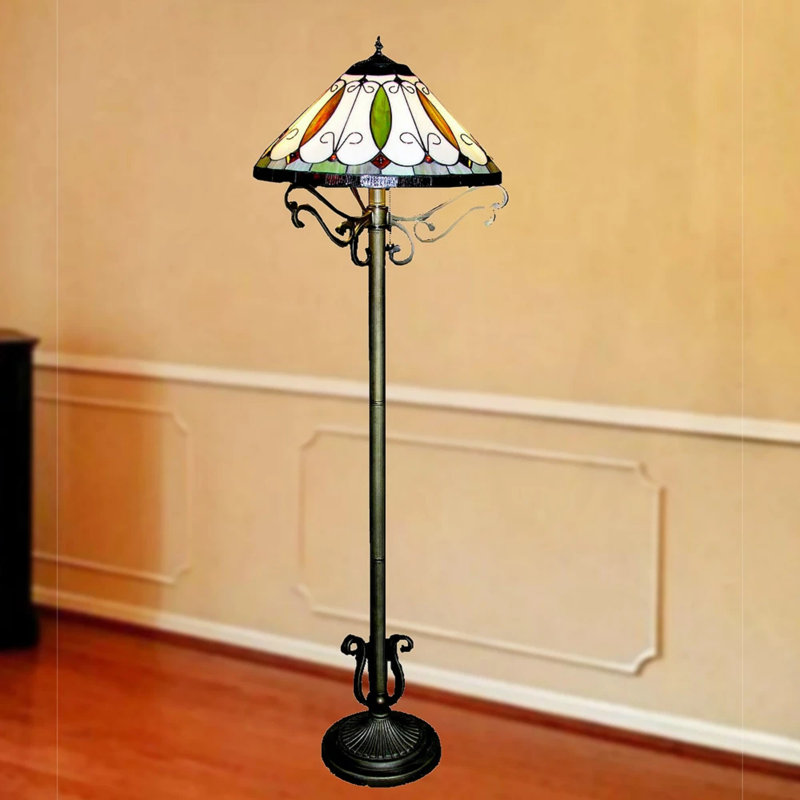 Curly 60'' Bronze Traditional Floor Lamp