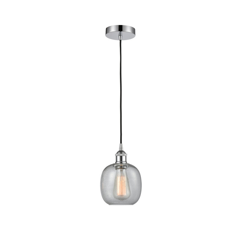 Luminaire suspendu simple à 1 lumière Amila, Gris