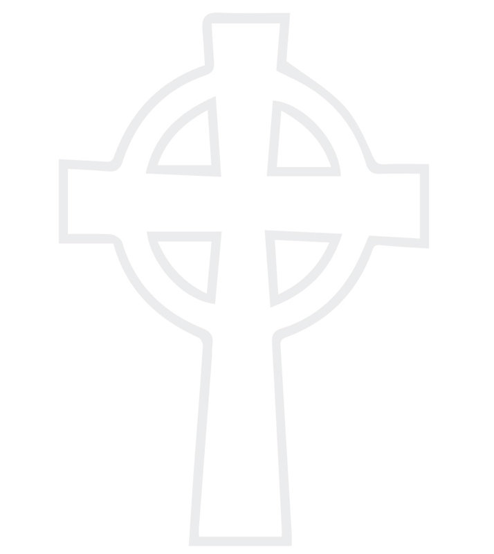 Décalcomanie murale croix eternity celtique, H 32 po x l 22 po x P 0,01 po, Blanc