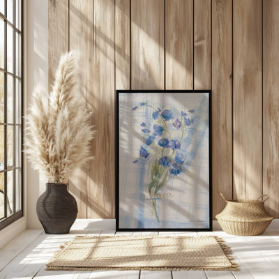 «Sweet Pea on Linen» par Carol Rowan, reproduction d'art