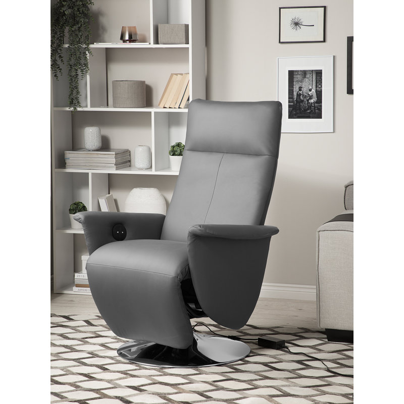 Elora 82cm Wide Glider Standard Recliner, Grey