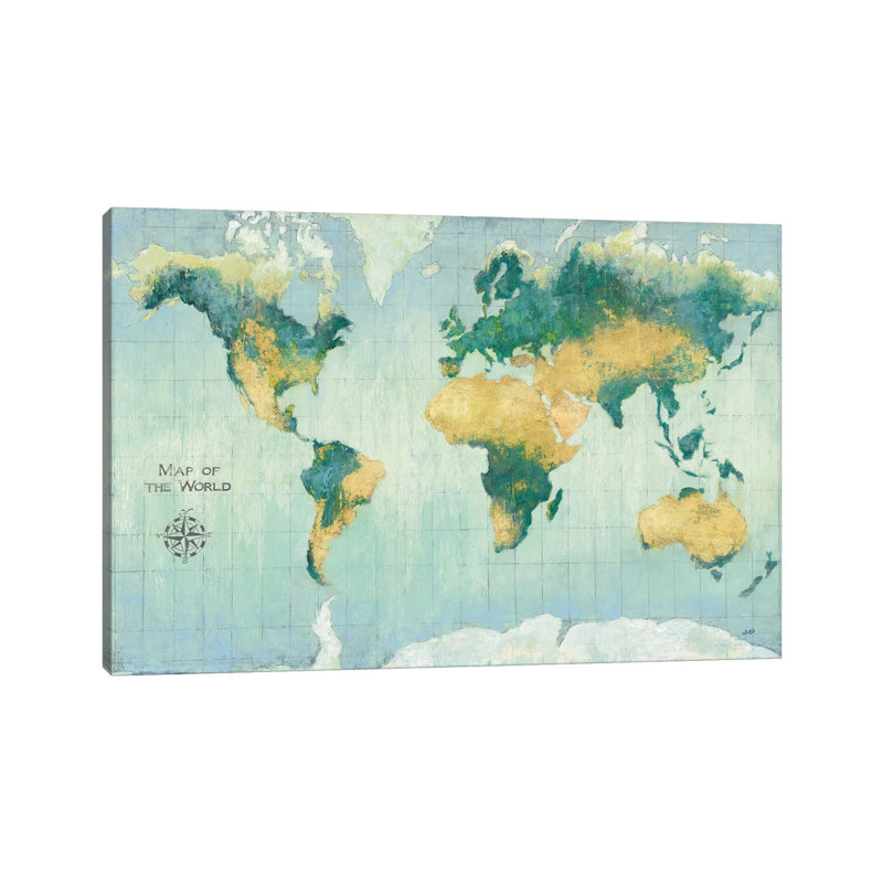 Golden Earth by Julia Purinton - Wrapped Canvas Gallery-Wrapped Canvas Giclée, 101.6 cm H x 66.04 cm W x 3.175 cm D
