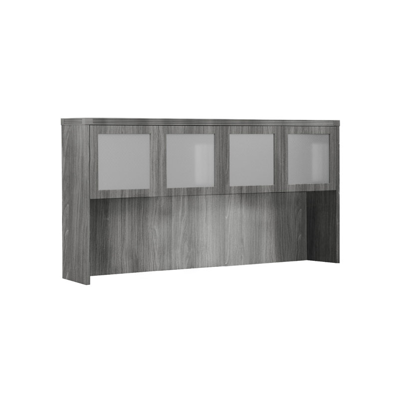 Aberdeen 39 H x 72 W Desk Hutch, Gray Steel
