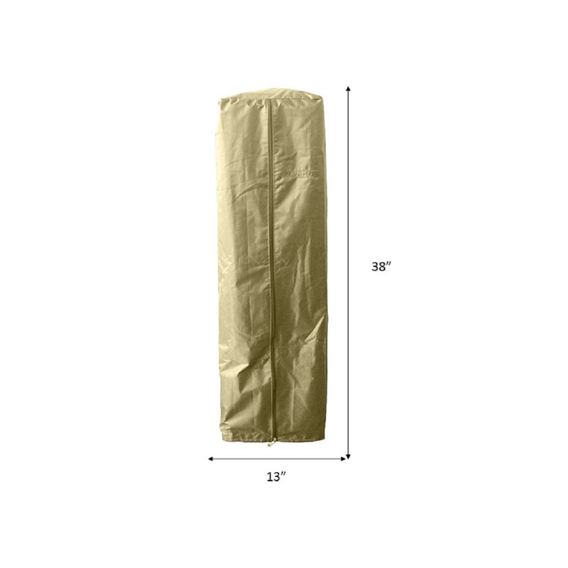 Tan Heavy Duty Polyester Patio Heater Cover with PVC Coating
