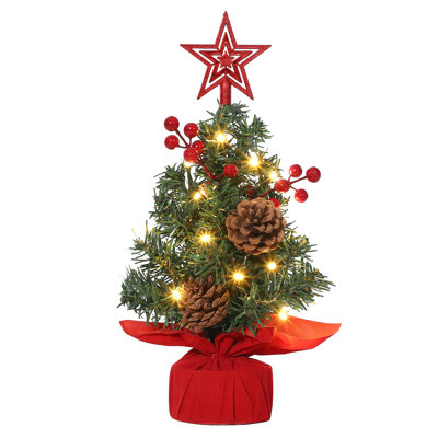 2.5cm H Lighted Artificial Christmas Tree
