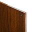 Buffet en bois massif Contemporary Wave Design avec pieds en fer, grande armoire de rangement