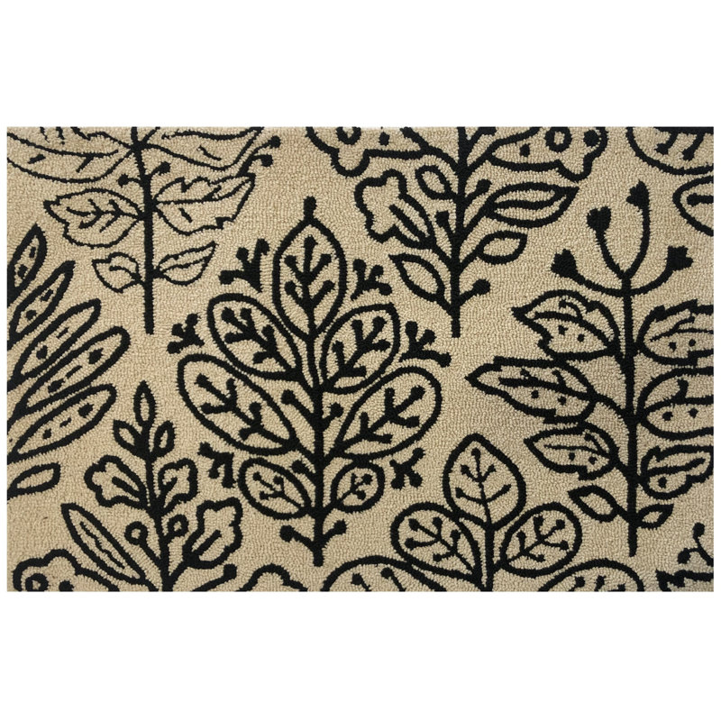 Carreau botanique clair de lune_26385, Rectangle 2 pi 6 po x 4 pi