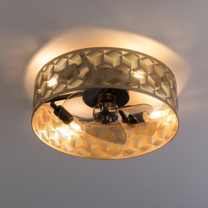 Ceiling Fan Light Flush Mount With Remote