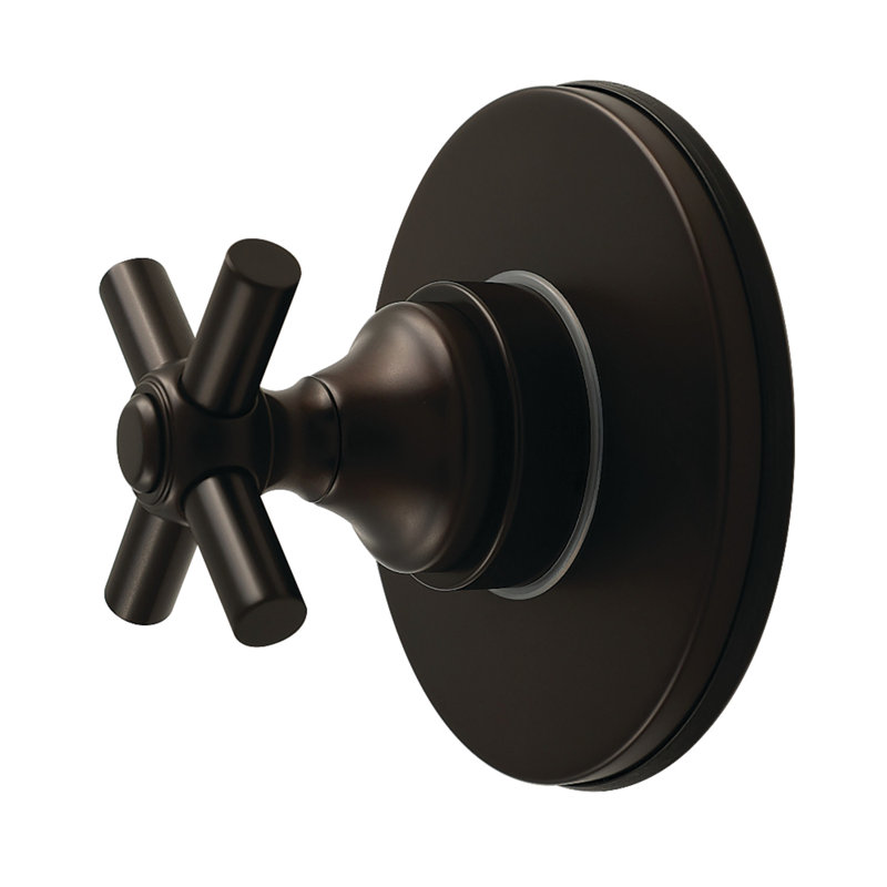 Kingston Brass Elinvar Single-Handle Wall Mount Six-Way Diverter Valve with Trim Kit, Oil Rubbed Bronze