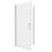 1 3/8" Adjustment,Universal Pivot Shower Door, Open Outside, With 1/4" Tempered Glass Finish-123810695