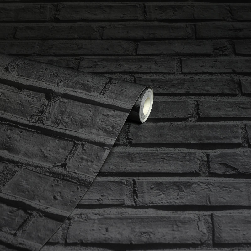Rouleau de papier peint Delania, Noir