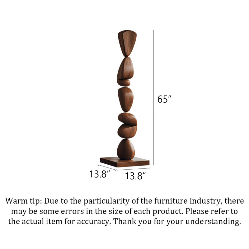 Ornements de sculpture créatifs en bois d'hévéa