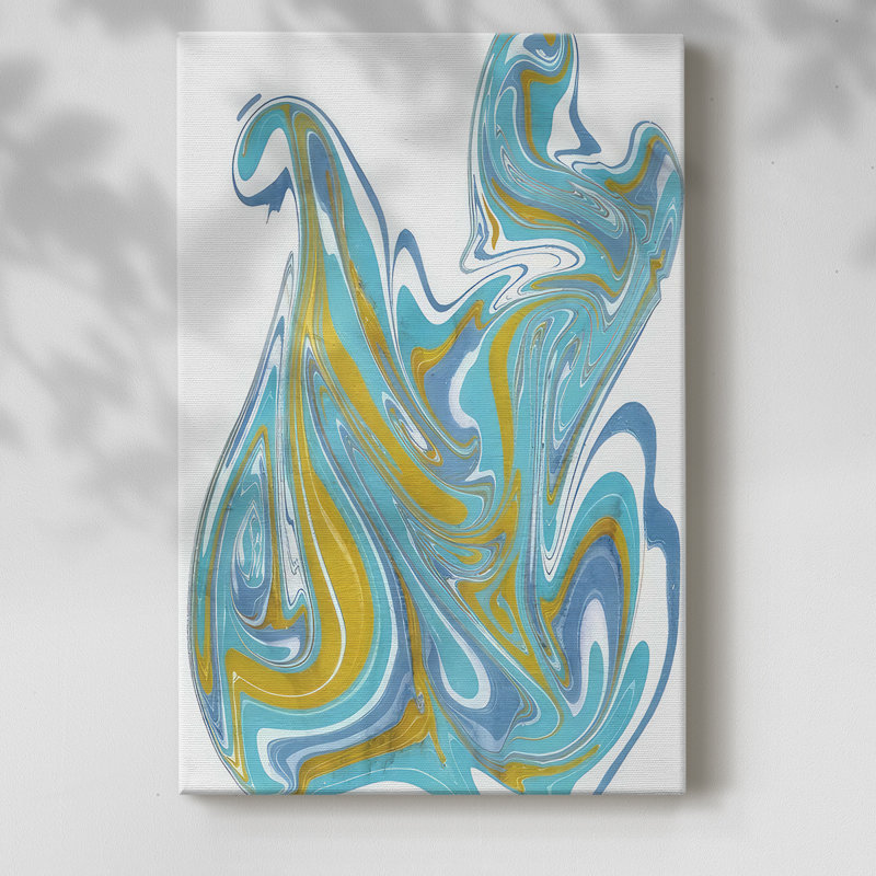 Galaxie IV - Cavas enveloppés de galerie, H 27 po x l 18 po