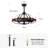 Arezo Caged Farmhouse Ceiling Fan-1183045545