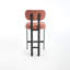 Ensemble de 2 tabourets de bar à hauteur de comptoir en tissu pour salle à manger / cuisine / bar-858387352