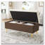 Banc de rangement avec repose-pieds Banc de chambre rembourré avec rangement-622622462