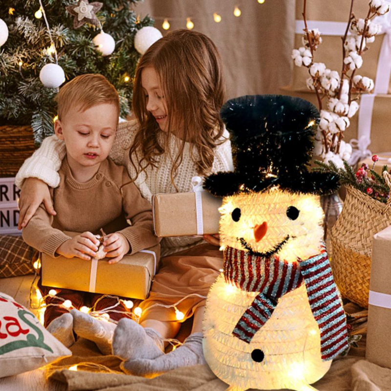 Bonhomme de neige illuminé
